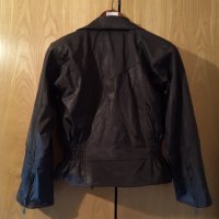 Ново дамско черно есенно яке XL като кожено, снимка 2 - Якета - 38337600