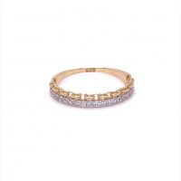 Златен дамски пръстен 1,81гр. размер:57 14кр. проба:585 модел:9908-5, снимка 1 - Пръстени - 38441846