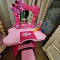 Детска тоалетка с микрофон, огледало, звук и светлина, снимка 5 - Музикални играчки - 40060023