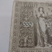 Райх банкнота - Германия - 1000 марки / 1910 година- 17962, снимка 10 - Нумизматика и бонистика - 31019911