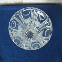 Голяма кристална ваза - Завод Китка - 22см, снимка 6 - Антикварни и старинни предмети - 36573018