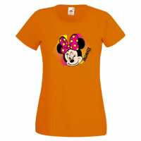 Дамска тениска Minnie Mouse 1 Подарък,Изненада,Рожден ден,, снимка 6 - Тениски - 36530694
