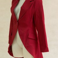 Дамско сако в нюанс на бордо марка Carla by Rozarancio , снимка 4 - Сака - 39680486
