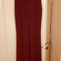 Елегантен червен панталон - бордо, снимка 1 - Панталони - 32030364