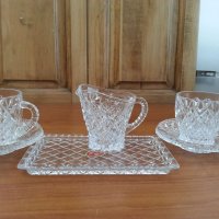 Кристални чаши  за кафе чай Бохемия, снимка 8 - Антикварни и старинни предмети - 33760770