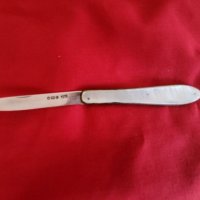 Антикварен сребърен джобен нож 1887г., снимка 1 - Колекции - 40286419