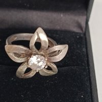 Красив сребърен пръстен с камък # К09, снимка 4 - Пръстени - 44389682