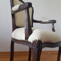 Четири еднакви антикварни кресла в стил ЛУИ XV, снимка 11 - Антикварни и старинни предмети - 44811429