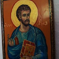 Икона на св евангелист Лука, снимка 5 - Икони - 33982395