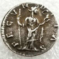 Монета Денарий на Императрица Фаустина II - Реплика, снимка 2 - Нумизматика и бонистика - 42896068