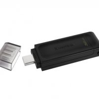 Нова USB 32GB Flash памет Kingston DT70, USB 3.0, USB TYPE C - запечатана, снимка 2 - USB Flash памети - 30752545