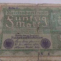 Райх банкнота - Германия - 50 марки / 1919 година - 17959, снимка 2 - Нумизматика и бонистика - 31032079