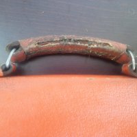 Стара оранжева кожена офис чанта, снимка 4 - Чанти - 36699244