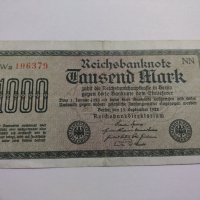 Райх банкнота - Германия - 1000 марки / 1922 година - 17942, снимка 1 - Нумизматика и бонистика - 31024649