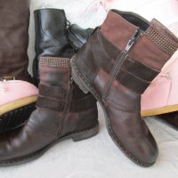 made in AUSTRIA, дамски боти,N- 40 - 41, ботуши PAUL GREEN® original Boots, 100% естествена кожа, снимка 7 - Дамски боти - 35321602