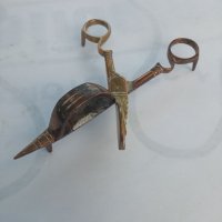 Стара ножица за свещи,месинг,бронз антика, снимка 2 - Антикварни и старинни предмети - 37576560