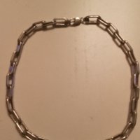 Мъжки сребърен ланец , снимка 1 - Колиета, медальони, синджири - 37087935
