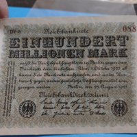 Райх банкнота - 100 милиона марки 1923 година Германия - за колекция - 18891, снимка 4 - Нумизматика и бонистика - 31186517