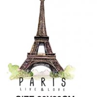 Paris Айфелова кула щампа термо апликация картинка за дреха блуза, снимка 1 - Други - 30483702