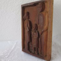 Дървено пано семейство фигура дърворезба, снимка 4 - Пана - 31172137