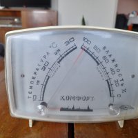 Стар термометър,влагомер, снимка 2 - Антикварни и старинни предмети - 39138971