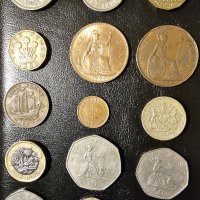 Голям лот от Английски монети в добро състояние, снимка 1 - Нумизматика и бонистика - 40075761