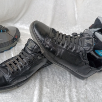 Limited Edition КАТО НОВИ LOUIS VUITTON® ORIGINAL LV TRAINER BLACK LEATHER SNEAKER 40 - 41, снимка 10 - Ежедневни обувки - 44572285