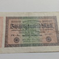 Райх банкнота - Германия - 20 000марки / 1923 година - 17992, снимка 1 - Нумизматика и бонистика - 31024601