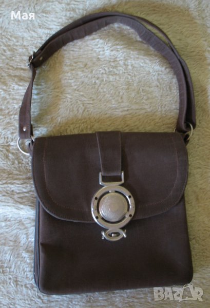 Велурена дамска чанта , снимка 1