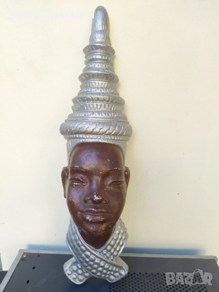Метална африканска пластика/маска за стена, снимка 1