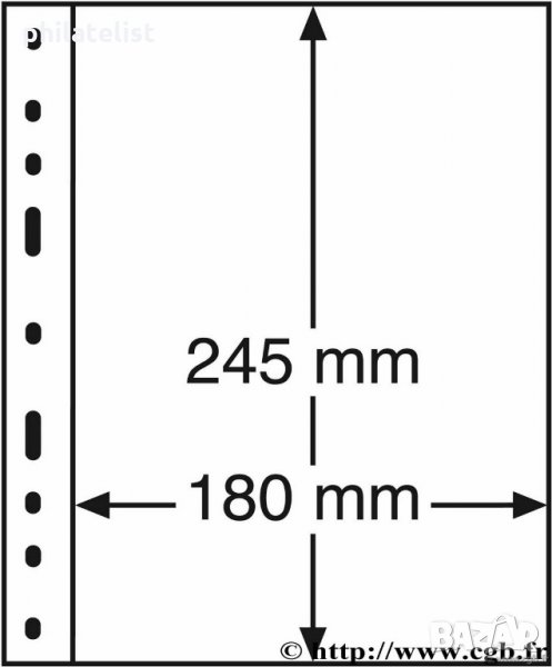 Leuchtturm Optima-1C прозрачни листа- една банкнота /оп.5 бр, снимка 1