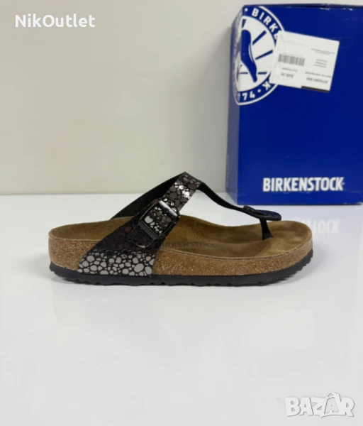Birkenstock Gizeh Bs Metallic Stones Black, снимка 1