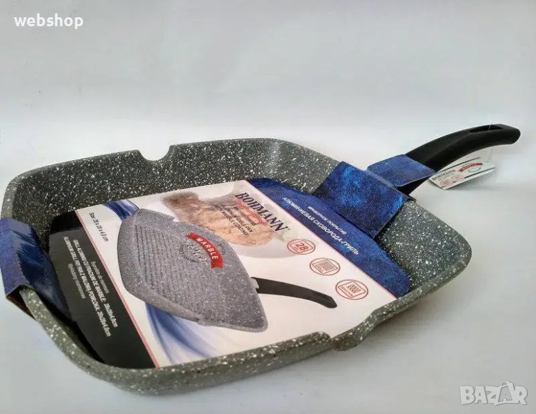 Качествен Грил Тиган Bohmann , Оребрен Тиган , 24см, снимка 1