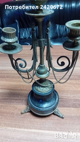 старинен свещник, снимка 1