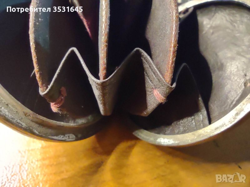 Уникална антикварна вещ - поръчково портмоне за златни монети, снимка 1