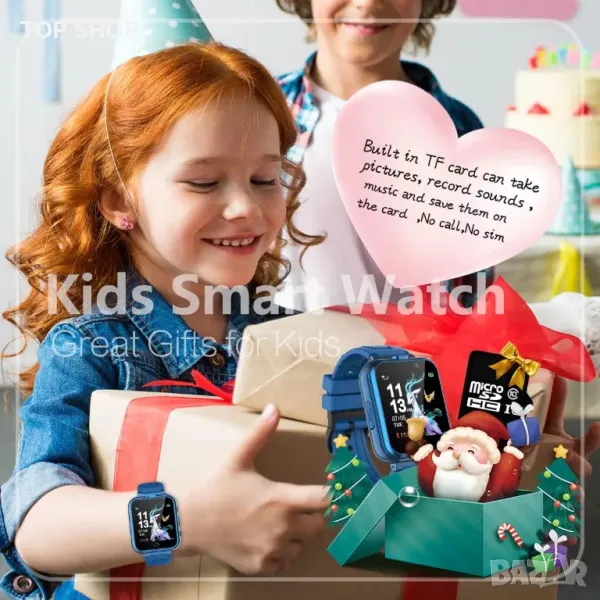 Детски смарт часовник Retysaz син, снимка 1