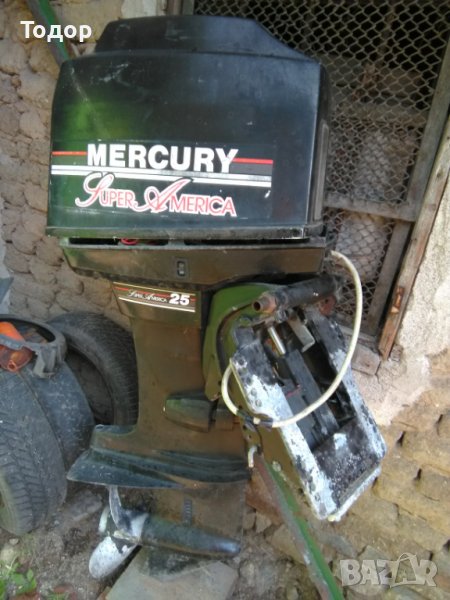 Продавам извънбордов двигател MERCURY-SUPER America 60/70HP, внос от Италия, за части, снимка 1