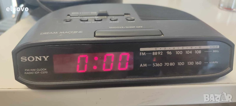 Радиочасовник Sony ICF-C270, снимка 1