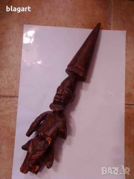 Стара Африканска фигура дърво, снимка 1