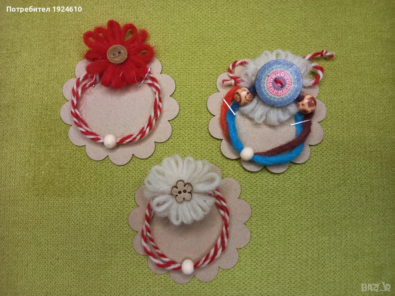 Мартеници от вълна, снимка 1