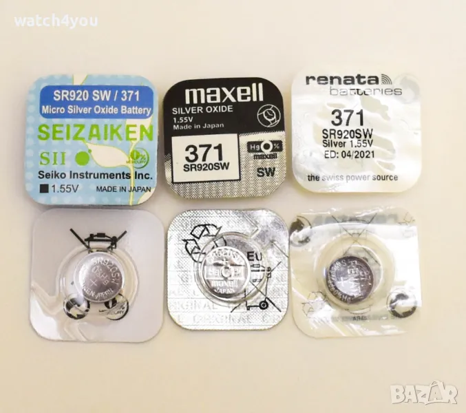 БАТЕРИИ ЗА ЧАСОВНИЦИ, АЛАРМИ,ЕЛКИ,АПАРАТИ БАТЕРИЯ AG LR SR626SW 926 927 SR AG MAXELL SEIZAIKEN SEIKO, снимка 1