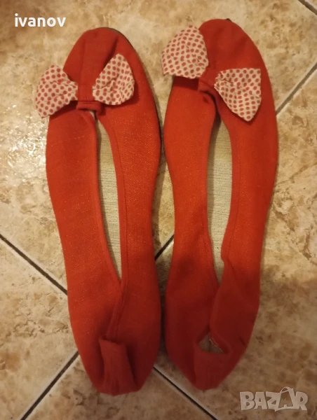Дамски обувки панделка , снимка 1