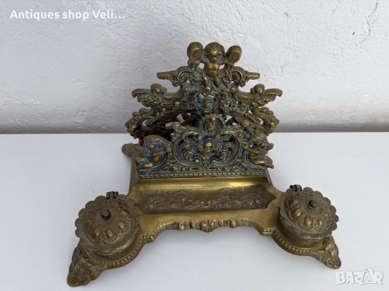 Бронзова мастилница №7568 , снимка 1