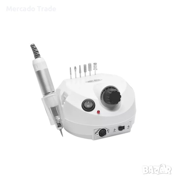 Комплект електрическа пила за нокти Mercado Trade, Маникюр, Педикюр, 30000 оборота, 15W, снимка 1