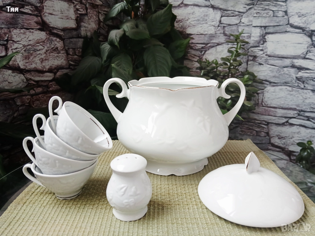 БГ порцелан бяла шипка , снимка 1