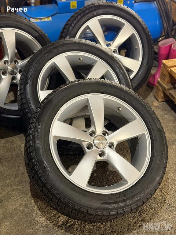 Алуминиеви Джанти VW AUDI MERCEDES - 18 цола със зимни гуми 5х112, снимка 1