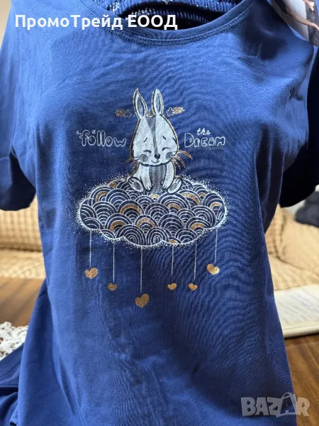 Нова дамска пижама XL Виенетта Vienetta къс ръкав и гащи, снимка 1