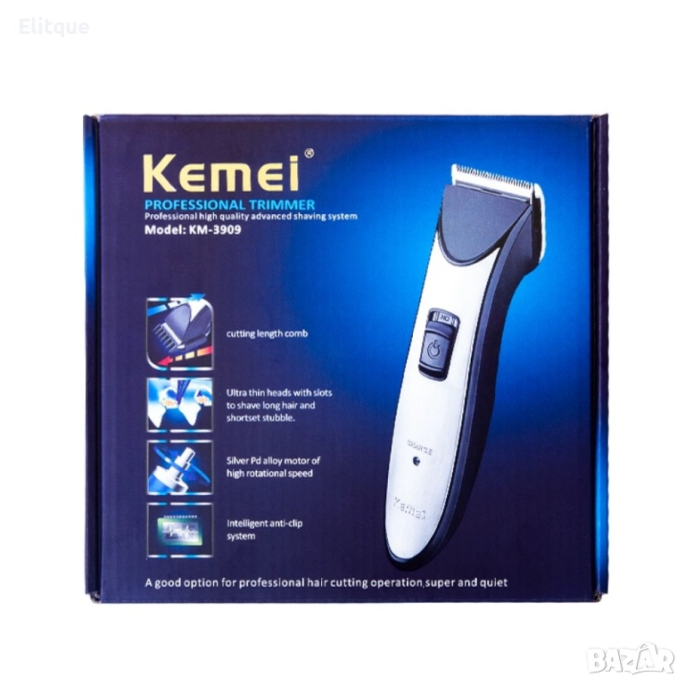 Професионален тример за коса и брада Kemei KM-3909 SHAV71, снимка 1