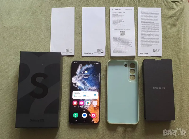 Като нов Samsung S22 Duos 5G 128 GB 8 GB Ram Android 16, снимка 1