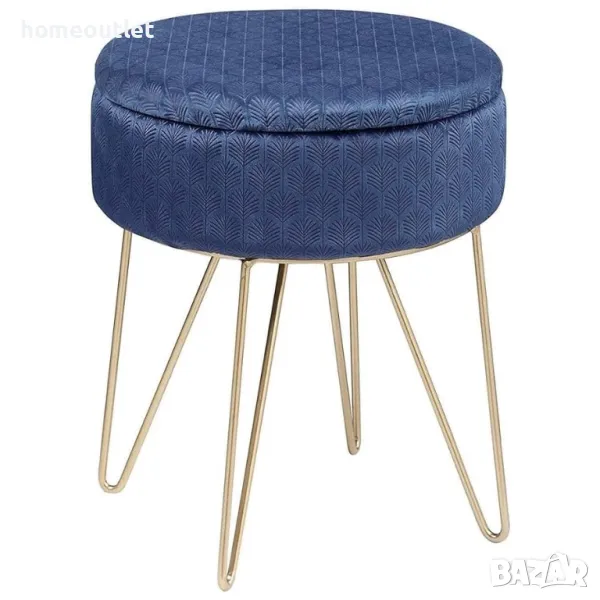 Елегантна табуретка с място за съхранение OTTOMAN O201905B, снимка 1